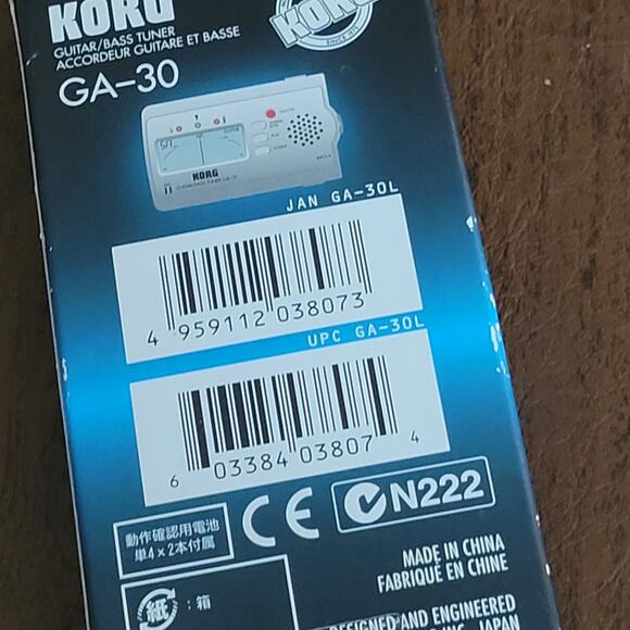 Korg GA30 Ultra Compact Guitar and Bass Tuner. New, open box - Picture 3 of 13